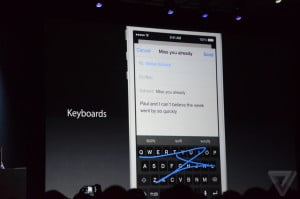iOS keyboards
